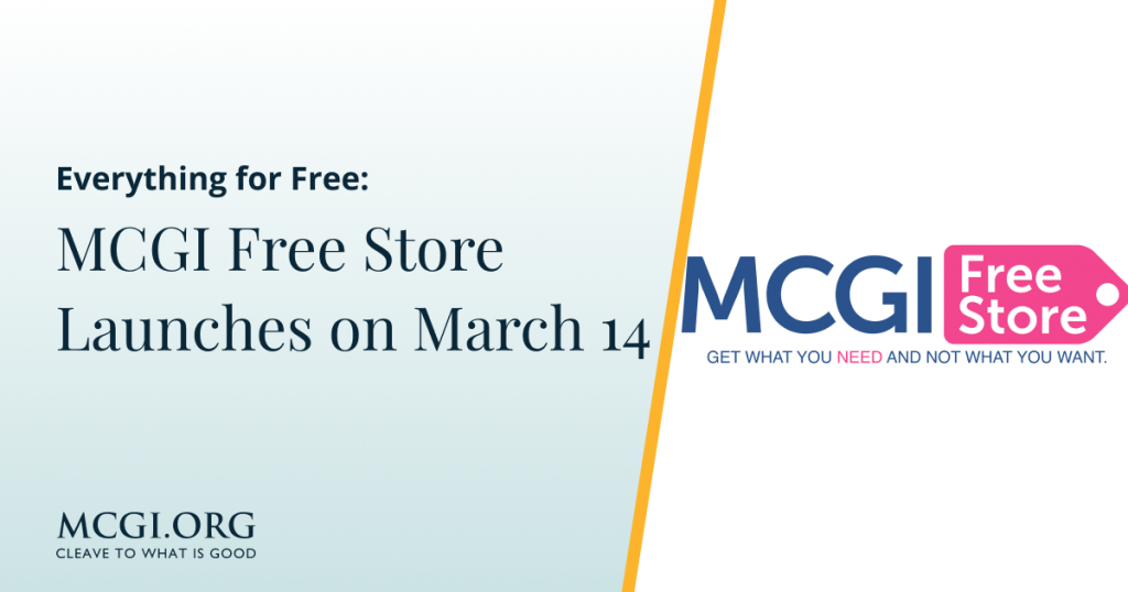 Everything for Free - MCGI Free Store Launches on March 14
