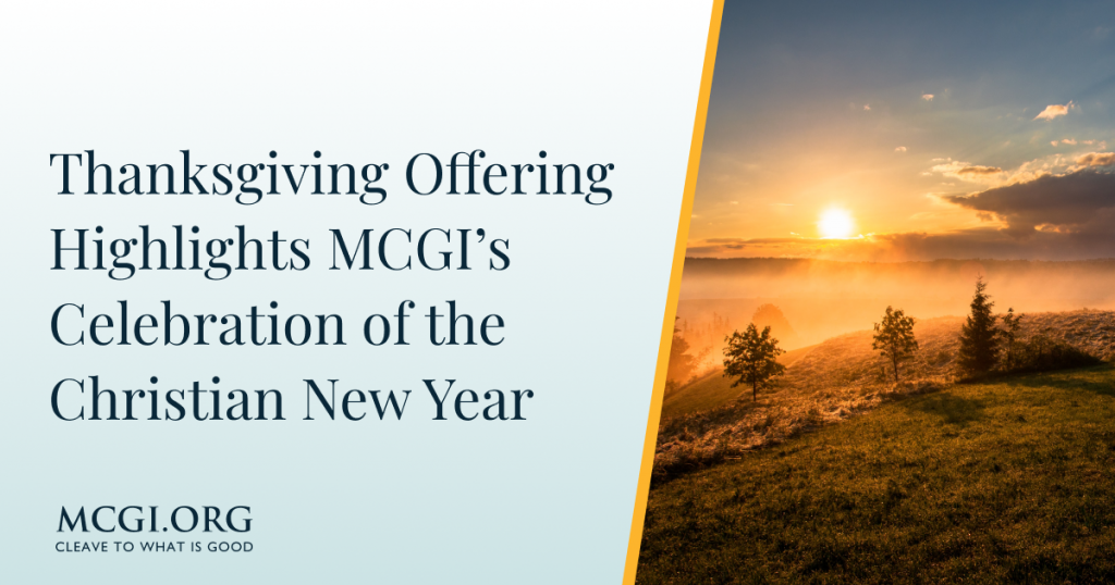Thanksgiving Offering Highlights MCGI’s Celebration of the Christian New Year