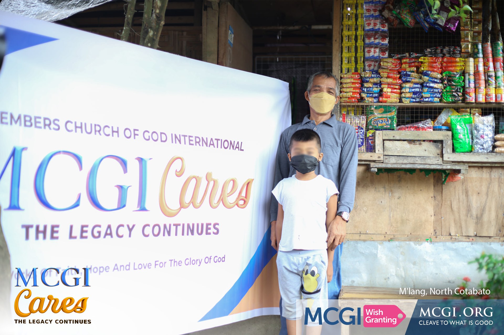 Photo is showing beneficiary of MCGI Wish-granting activity before the Special Thanksgiving event