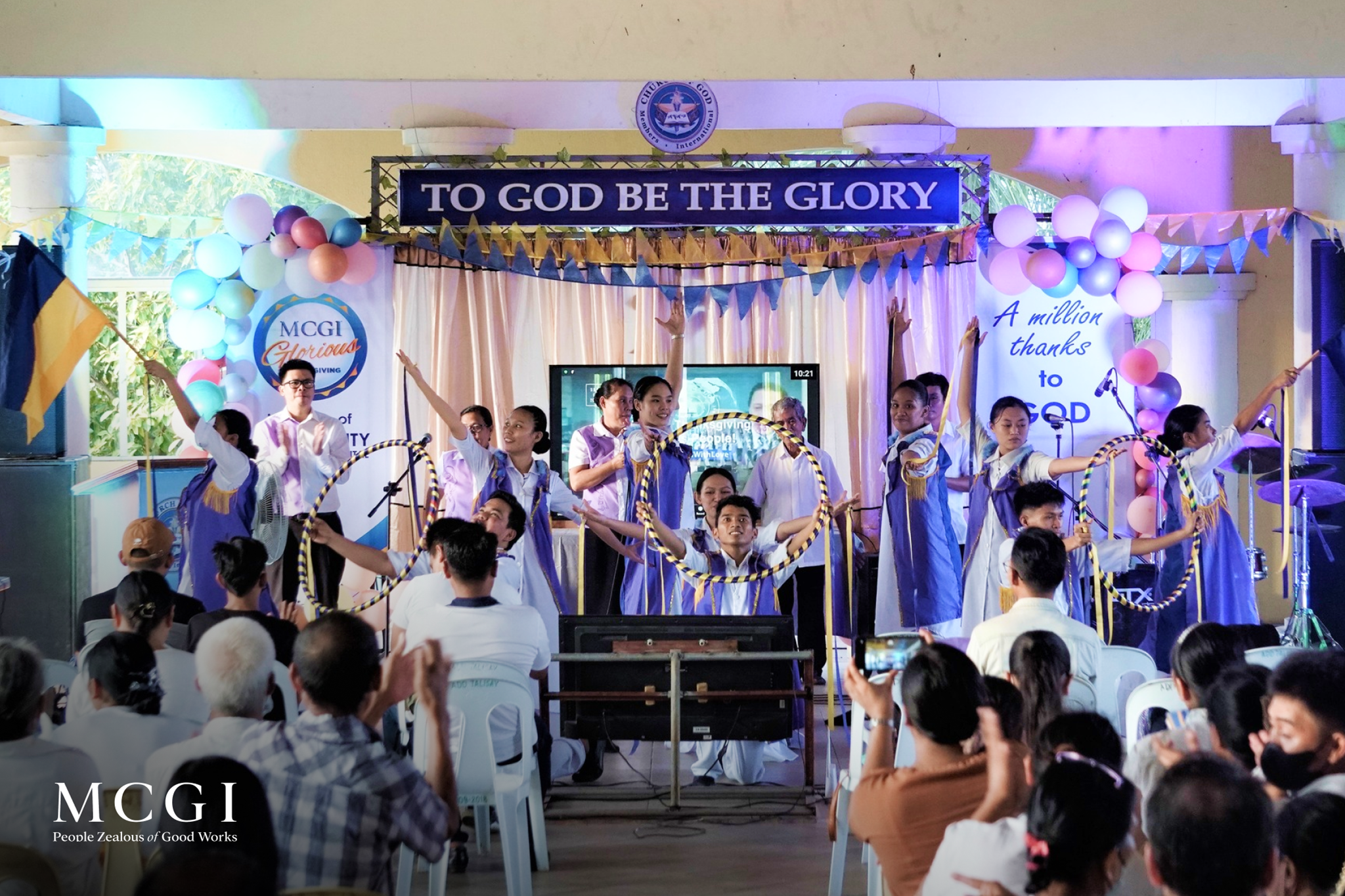 MCGI brethren in a Church gathering