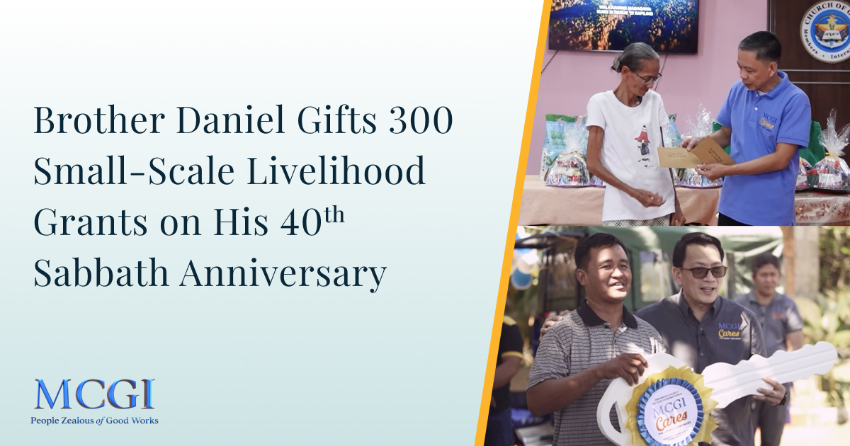 Brother Daniel Gifts 300 Small-Scale Livelihood Grants on His 40th Sabbath Anniversary