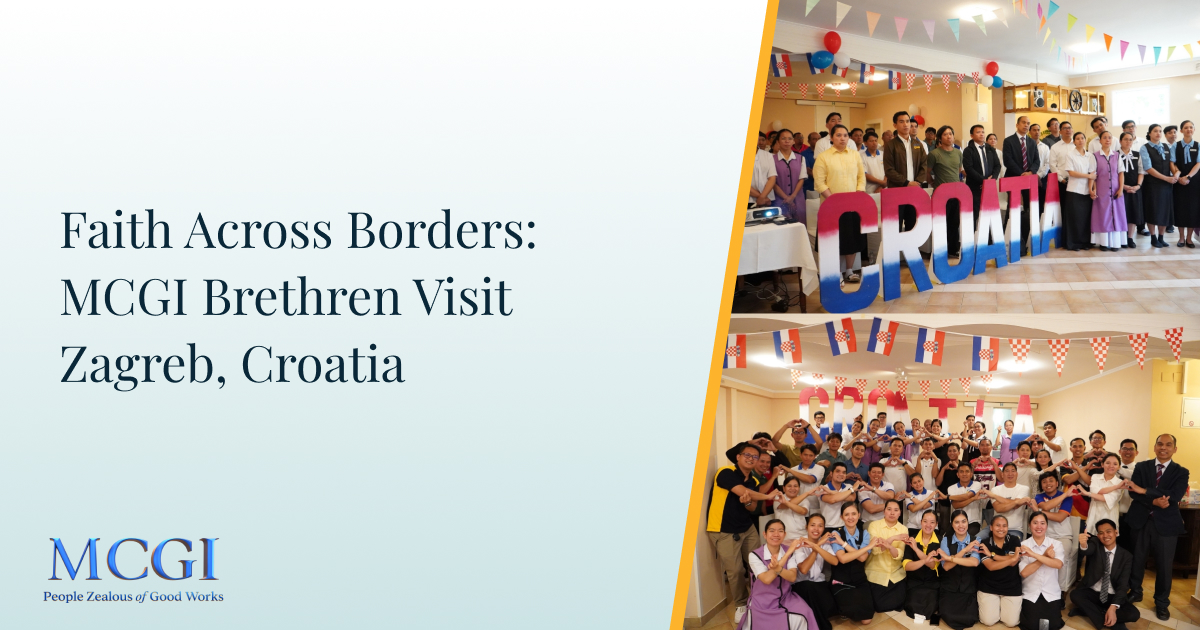 Faith Across Borders: MCGI Brethren Visit Zagreb, Croatia