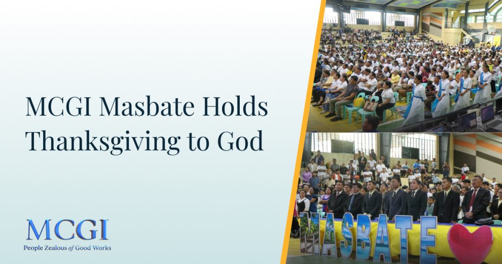 MCGI Masbate Holds Thanksgiving to God