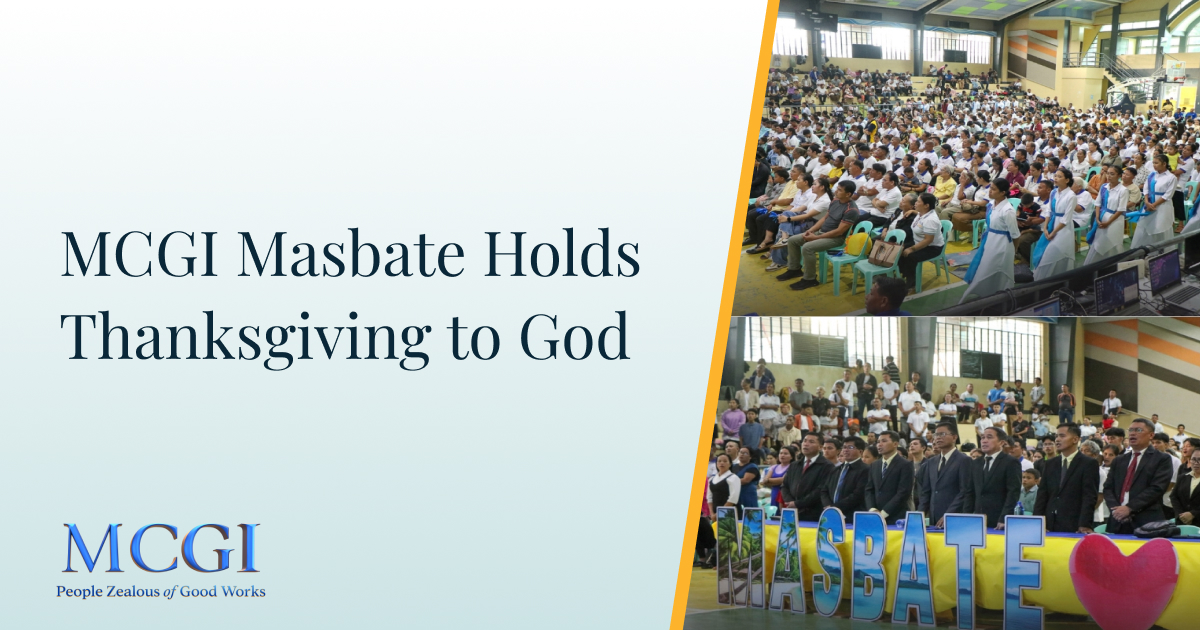 MCGI Masbate Holds Thanksgiving to God
