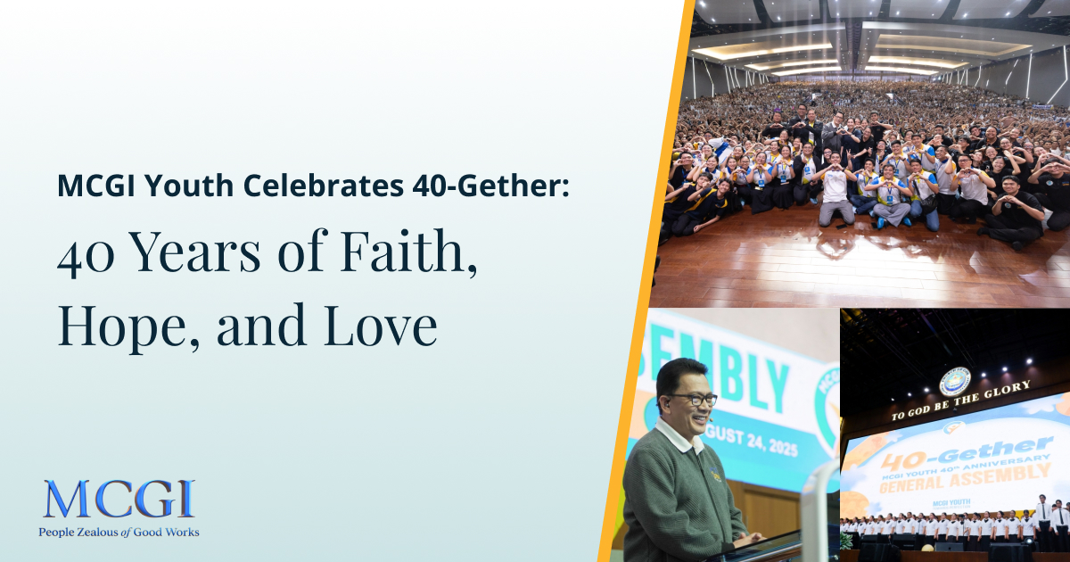 MCGI Youth Celebrates 40-Gether: 40 Years of Faith, Hope, and Love