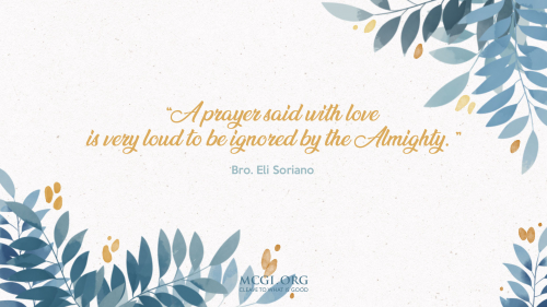 A Prayer Said with Love